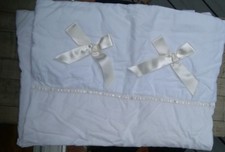 Baby Thermal Waffle Weave Crib Blanket Picci made in Italy White quilt coverlet