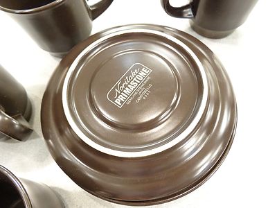 Lot De 4 Soucoupes Noritake Primastone Campobello - Passe Au Micro-ondes Et Lave-vaisselle