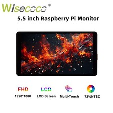 5.5'' 1920x1080 Portable Monitor Touchscreen IPS Raspberry Pi HDMI Android Linux