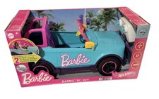 Barbie Hot Wheels RC SUV, Remote-Control Pink Vehicle Fits 2 Fashion Dolls NEW
