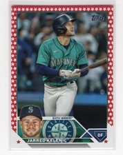 Jarred Kelenic 2023 Topps Updates Series Seattle Mariners Independence Day /76