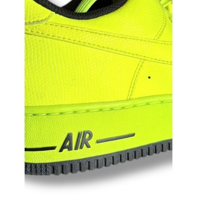 Nike Air Force 1 Low Volt neon Yellow Leather Men Sz 12 488298-703