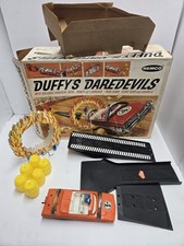 1965 REMCO Duffy's Daredevils Stunt Car Toy Set Parts Box Barrels Ring Of Fire