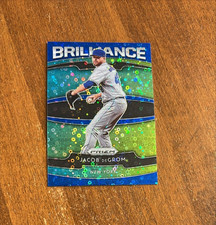 Jacob DeGrom 2020 Panini Prizm Brilliance Blue Donut Mets Rangers Stetson /199