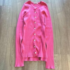 AURALEE Pink Long Sleeve Cardigan Size 1 Used