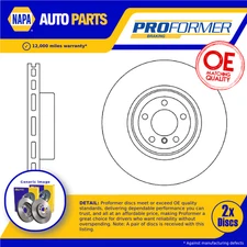 2x Brake Discs Pair Vented Front 340mm PBD8341 Proformer Set 34116792223
