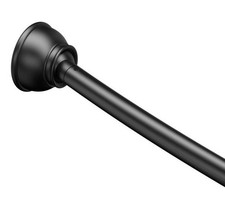 Gatco 825 42" - 72"Adjustable Curved Shower Rod - Black