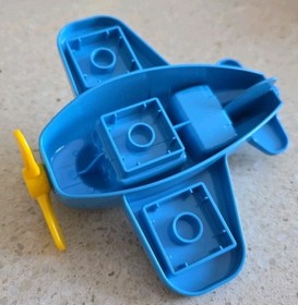 LEGO DUPLO - YELLOW PROPELLER CELESTIAL PLANE - 10804 - JUNGLE JUNGLE - VINTAGE USED