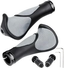 Bicycles Handlebar Grips, Aluminum Lock-on Ergonomic Bike Grips, Cushion Vibr...
