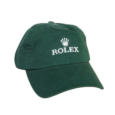 Vintage Rolex Hat Baseball Cap Green Embroidered Logo Adjustable Strap