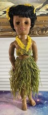 Vintage Waikiki Hawaiian Hula Girl Doll With Original Box