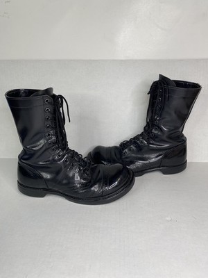 Vintage Double H 975 Combat Jump Boots Mens 7.5D Black  display picture 1