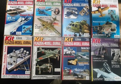 Kit-Flugzeug Modell Journal, 8x Guter Zustand ,gebraucht