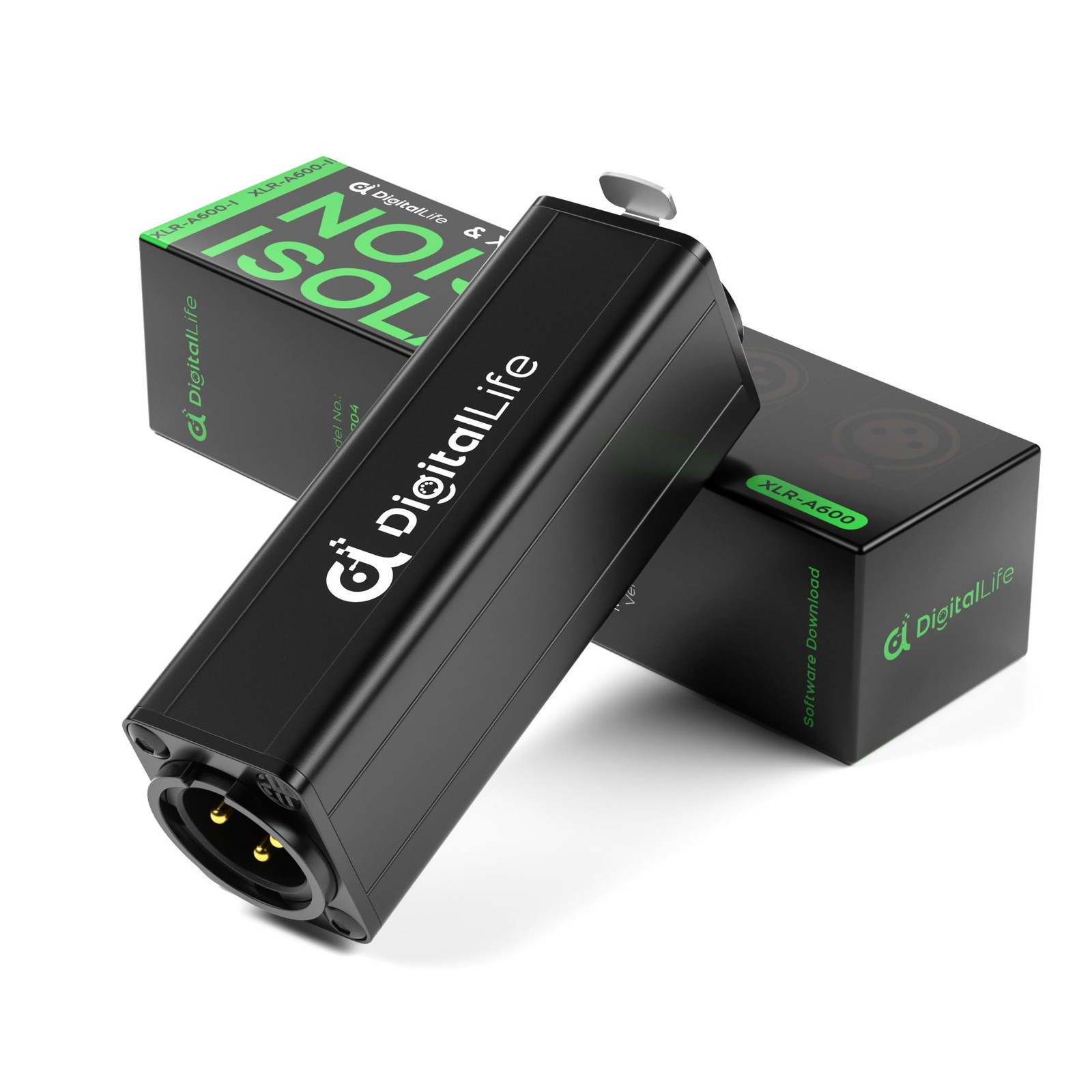 Isolateur de boucle de masse XLR passif filtre de bruit XLR-A600 câble adaptateur métal M/F