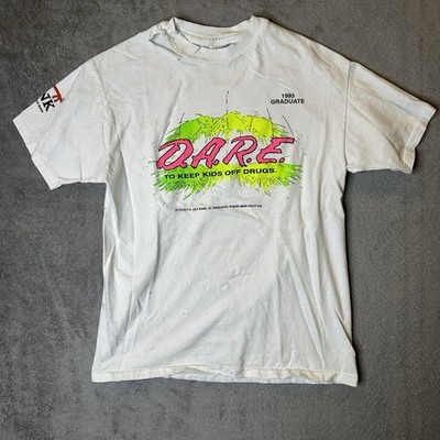 Vintage Dare Shirt 90s Med 1995 Paint Splatter Single Stitch Made In USA Thrash