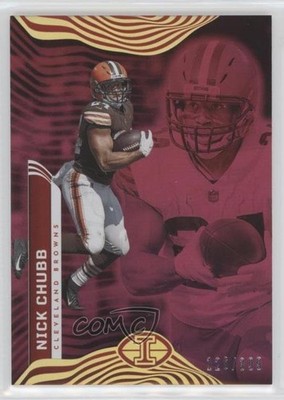 2022 Panini Illusions Trophy Collection Pink 126/399 Nick Chubb #22 0h7e