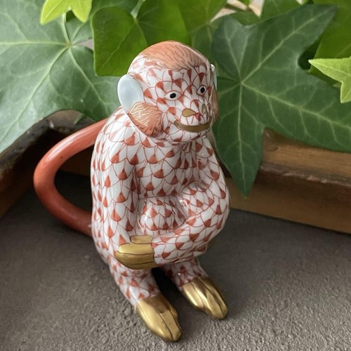HEREND Zodiac Figurine Monkey Year Collectible Art Piece - Picture 1 of 6