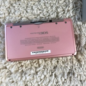 Nintendo 3DS Pearl Pink Handheld Handheld Console System CTR-001 Tested
