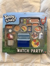 Teeny Tinies Teeny Watch Party Mini Food Playset Tailgate Party 20 Piece Set NIB