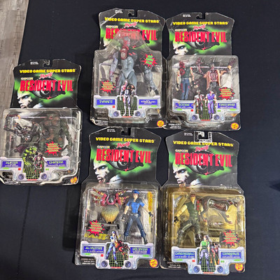 Toy Biz Video Game Super Stars Resident Evil Figurines Set Never Opened