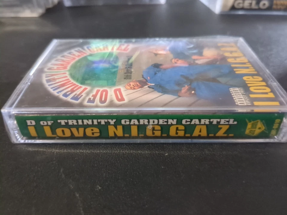 D of Trinity Garden Cartel - I Love N.I.G.G.A.Z Texas Rap Cassette *SEALED *1997 Foto 3 de 3