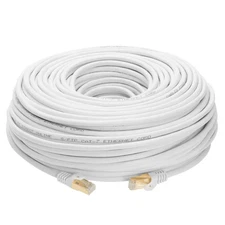 100FT S/FTP Cat7 Copper Network Ethernet Patch Cable, Internet Wire, Compatib...