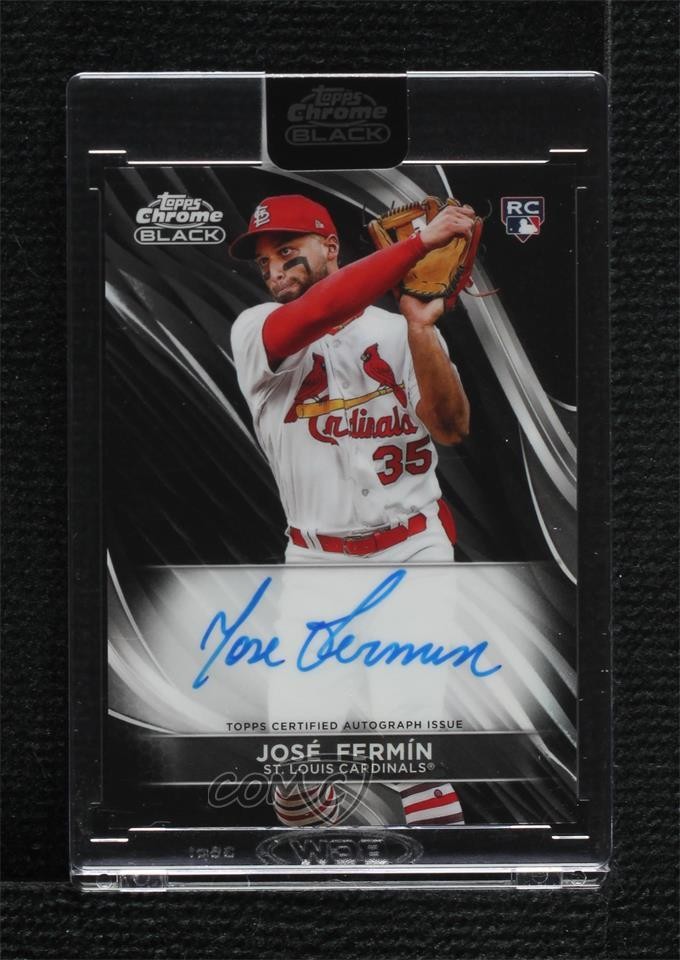 2024 Topps Chrome Black Jose Fermin José Fermín #CBA-JF Rookie Auto RC 0f5t