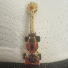 Hard Rock Café Indianapolis 1999 Vertical Race Car 500 Guitar Badge Pin Pals