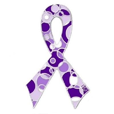 Purple Adhd Ribbon Purple Ribbon Awareness Pin Retro Bubble Pin Many Cancer Cause ...
