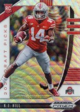 2020 Panini Prizm Draft Picks ROOKIE RC WAVE #/299 KJ K.J. HILL NO. 118