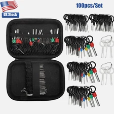 Terminal Removal Tool Car Pin Ejector Wire Kit Extractor Connector Puller 100PCS