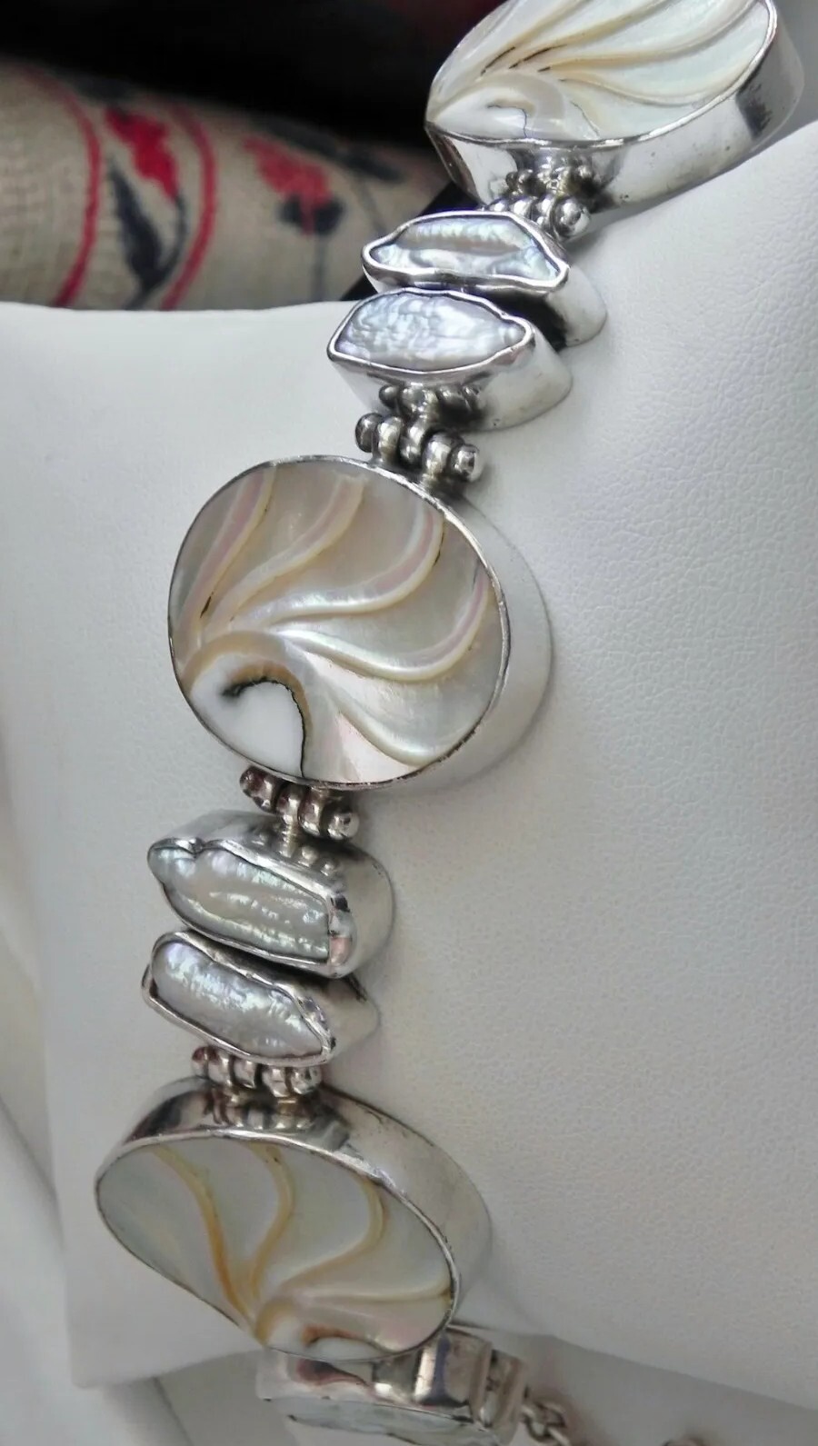 ✨CHUNKY SPECIAL✨ 69g solid silver seashell biwa p… - image 7