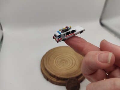 GHOSTBUSTERS 3D car. Handmade N scale (1/160) 35mm(1.37'') Unpainted or painted .