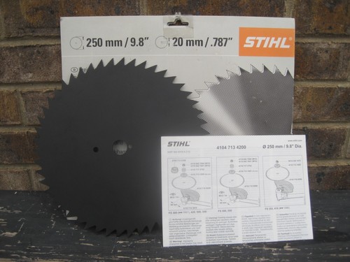 Hoja de desbrozadora OEM STIHL 4104-713-4200 250 mm FS 360, 410, 420, 500, 550 - Imagen 4 de 5