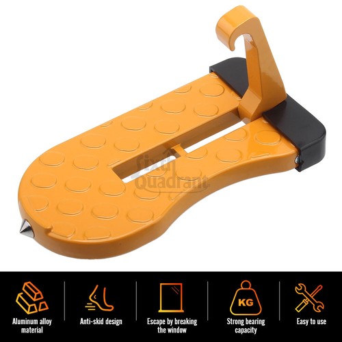 Foldable Car SUV 4X4 Roof Access Car Door Step for Roof Bar Box Loading Valeting - Photo 3/20
