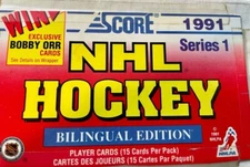 1991-92 Score Hockey NHL Card Singles Bilingual(Red #1-328) U Pick! 35 Cent Ship