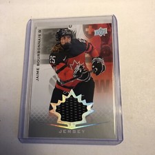 2021 Upper Deck Team Canada Juniors Jaime Bourbonnais Jersey Card #66