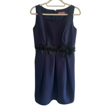 Eliza J Navy Blue Dress Women’s Size 10P 10 Petite Sleeveless Wedding Guest