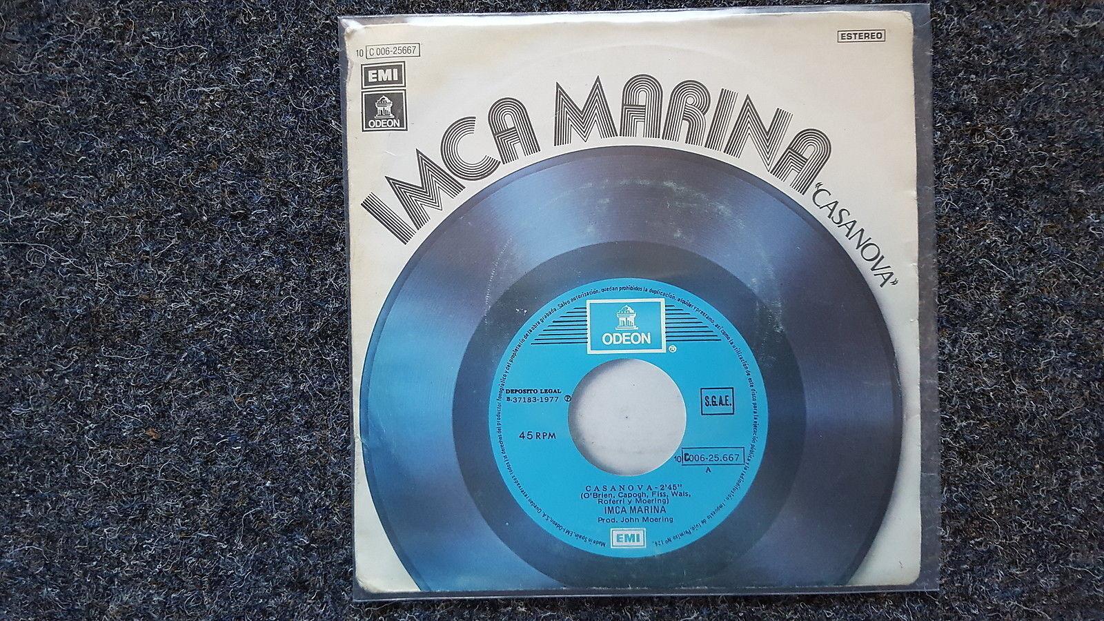 7"" Single Vinyl Imca Marina - Casanova SUNG IN SPANISH