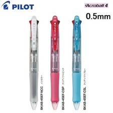 Pilot Acro Ball 4 Ballpoint Pen 0.5mm BKAB-45EF choose from 3 Body Colors