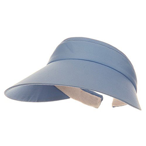 MG Womens Large Peak Twill Clip On Sun Visor eBay
