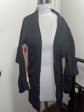 Vintage Japanese Kimono Silk Black