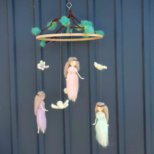 Baby Mobile Hand made Baby Mobile girl crib fairies Baby Mobile crib