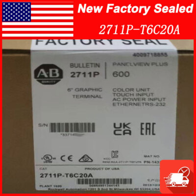 AB 2711P-T6C20A SER D Panelview Plus 600 AB 2711PT6C20A Free Shipping