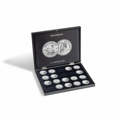 Leuchtturm Münzkassette Münzbox Volterra für 20 Krügerrand Münzen Aufbewahrung