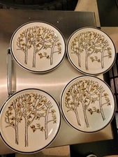 Vintage Mikasa International Everfresh Hilltop Set of 8 Salad Plates C8701
