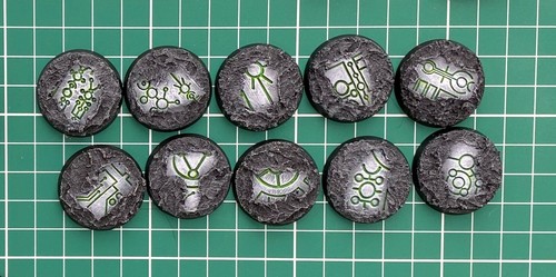 Custom Necron Bases - Painted and Unpainted - Warhammer 40,000/ 40k Indomitus - 第 10/33 張圖片