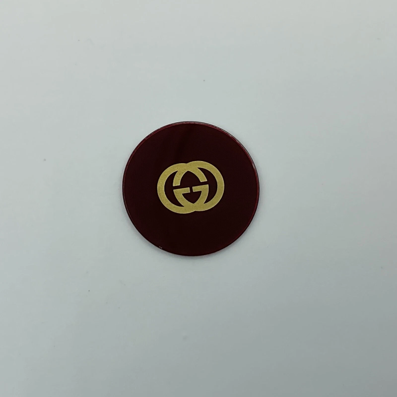 NOS GUCCI 2000L VERRE CRISTAL MARRON POUR FOND DE MONTRE