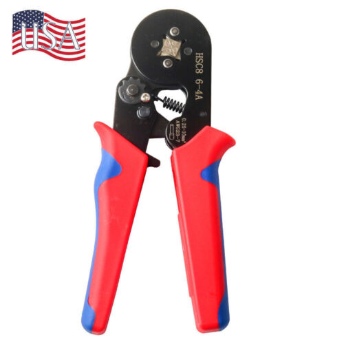 Ferrule Ratchet Crimper Plier Crimping Tool Cable Wire Electrical Terminals Kit - Afbeelding 1 van 7