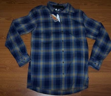 Size 4XB  Mens Long Sleeve Open Road ROWM Outdoor  Flannel Shirt (Plaid)